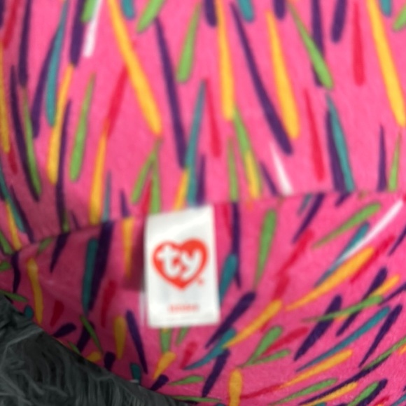 Ty Pink Hedgehog Plush with Colorful Spikes - Picture 2 of 6